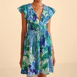 Farm Rio “jungle panther” dress. NWT. Size Large.
